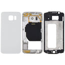 Full Housing Cover (Front Housing LCD Frame Bezel Plate + Back Plate Housing Camera Lens Panel + Battery Back Cover ) for Galaxy S6 / G920F(White)