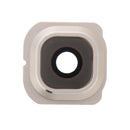 10 PCS Camera Lens Cover with Sticker for Galaxy S6 Edge / G925(Gold)
