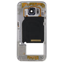 Back Plate Housing Camera Lens Panel with Side Keys and Speaker Ringer Buzzer for Galaxy S6 Edge / G925(Grey)