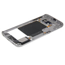 Back Plate Housing Camera Lens Panel with Side Keys and Speaker Ringer Buzzer for Galaxy S6 Edge / G925(Grey)