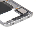 Back Plate Housing Camera Lens Panel with Side Keys and Speaker Ringer Buzzer for Galaxy S6 Edge / G925(Grey)