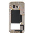 Back Plate Housing Camera Lens Panel with Side Keys and Speaker Ringer Buzzer for Galaxy S6 Edge / G925(Gold)