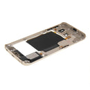 Back Plate Housing Camera Lens Panel with Side Keys and Speaker Ringer Buzzer for Galaxy S6 Edge / G925(Gold)