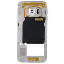 Back Plate Housing Camera Lens Panel with Side Keys and Speaker Ringer Buzzer for Galaxy S6 Edge / G925(Silver)