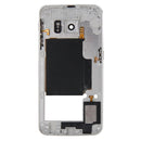 Back Plate Housing Camera Lens Panel with Side Keys and Speaker Ringer Buzzer for Galaxy S6 Edge / G925(Silver)