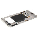 Back Plate Housing Camera Lens Panel with Side Keys and Speaker Ringer Buzzer for Galaxy S6 Edge / G925(Silver)