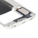 Back Plate Housing Camera Lens Panel with Side Keys and Speaker Ringer Buzzer for Galaxy S6 Edge / G925(Silver)