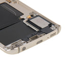 Full Housing Cover (Back Plate Housing Camera Lens Panel + Battery Back Cover ) for Galaxy S6 Edge / G925(Gold)