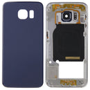 Full Housing Cover (Back Plate Housing Camera Lens Panel + Battery Back Cover ) for Galaxy S6 Edge / G925(Blue)