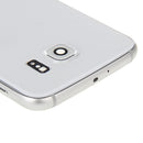 Full Housing Cover (Back Plate Housing Camera Lens Panel + Battery Back Cover ) for Galaxy S6 Edge / G925(White)