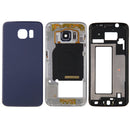 Full Housing Cover (Front Housing LCD Frame Bezel Plate + Back Plate Housing Camera Lens Panel + Battery Back Cover ) for Galaxy S6 Edge / G925(Blue)
