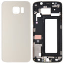 Full Housing Cover (Front Housing LCD Frame Bezel Plate + Battery Back Cover ) for Galaxy S6 Edge / G925(Gold)