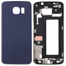 Full Housing Cover (Front Housing LCD Frame Bezel Plate + Battery Back Cover ) for Galaxy S6 Edge / G925(Blue)