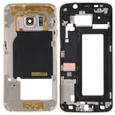 Full Housing Cover (Front Housing LCD Frame Bezel Plate + Back Plate Housing Camera Lens Panel ) for Galaxy S6 Edge / G925(Gold)