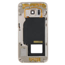 Full Housing Cover (Front Housing LCD Frame Bezel Plate + Back Plate Housing Camera Lens Panel ) for Galaxy S6 Edge / G925(Gold)