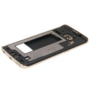 Full Housing Cover (Front Housing LCD Frame Bezel Plate + Back Plate Housing Camera Lens Panel ) for Galaxy S6 Edge / G925(Gold)