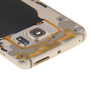 Full Housing Cover (Front Housing LCD Frame Bezel Plate + Back Plate Housing Camera Lens Panel ) for Galaxy S6 Edge / G925(Gold)