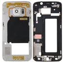 Full Housing Cover (Front Housing LCD Frame Bezel Plate + Back Plate Housing Camera Lens Panel ) for Galaxy S6 Edge / G925(Silver)