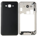 Full Housing Cover (Middle Frame Bezel + Battery Back Cover) for Galaxy J7(Black)