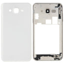 Full Housing Cover (Middle Frame Bezel + Battery Back Cover) for Galaxy J7(White)