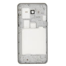 Full Housing Cover (Middle Frame Bezel + Battery Back Cover) + Home Button for Galaxy Grand Prime / G530 (Dual SIM Card Version)(White)