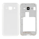 Full Housing Cover (Middle Frame Bezel + Battery Back Cover) for Galaxy J1 / J100(White)