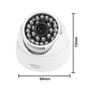 1 / 3 inch SONY 650TVL 3.6mm Fixed Lens IR & Waterproof Color Dome CCD Video Camera, IR Distance: 30m