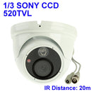 1 / 3 SONY 520TVL Color Dome CCD Camera, IR Distance: 20m (Size: 117 x 117 x 95mm)