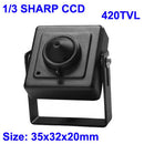 1/3 SHARP Color 420TVL Mini CCD Camera, Mini Pin Hole Lens Camera, Size: 35 x 32 x 20mm