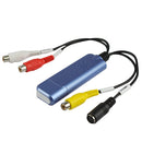 Easycap USB 2.0 Video Capture & Edit with Audio (Supports NTSC/PAL/SECAM, Video format)(Blue)