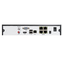 N4/1U-POE 4CH HDD NVR Digital Video Recorder, Support VGA / HDMI / USB