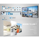 N4/1U-POE 4CH HDD NVR Digital Video Recorder, Support VGA / HDMI / USB