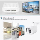 COTIER N4B3-Mini/L 4Ch 720P P2P ONVIF 1.0 Mega Pixel IP Camera NVR Kit, Support Night Vision / Motion Detection, IR Distance: 20m