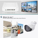 COTIER N4B-Mini/L 4 Ch 720P 1.0 Mega Pixel IP Camera NVR Kit, Support Night Vision / Motion Detection, IR Distance: 20m