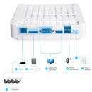 COTIER N4B-Mini/L 4 Ch 720P 1.0 Mega Pixel IP Camera NVR Kit, Support Night Vision / Motion Detection, IR Distance: 20m
