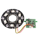 6 LED 8mm Infrared Lamp Board for CCD Camera, IR Distance: 80-100m