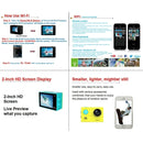 H9 4K Ultra HD1080P 12MP 2 inch LCD Screen WiFi Sports Camera, 170 Degrees Wide Angle Lens, 30m Waterproof(Silver)