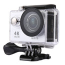 H9 4K Ultra HD1080P 12MP 2 inch LCD Screen WiFi Sports Camera, 170 Degrees Wide Angle Lens, 30m Waterproof(Silver)