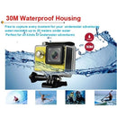 H9 4K Ultra HD1080P 12MP 2 inch LCD Screen WiFi Sports Camera, 170 Degrees Wide Angle Lens, 30m Waterproof(White)