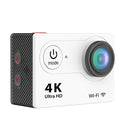 H9 4K Ultra HD1080P 12MP 2 inch LCD Screen WiFi Sports Camera, 170 Degrees Wide Angle Lens, 30m Waterproof(White)