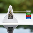 Solar Shark Fin High-positioned Alarm Light(Silver)