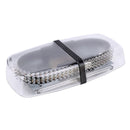 25W 240 LED Vehicle Roof Top Emergency Hazard Warning Strobe Light, Yellow and White Light