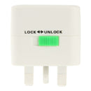 All in 1 (EU + AU + UK + US Plug) World Universal Travel Adaptor(White)