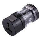 All in 1 EU + AU + UK + US Plug Travel Universal Adaptor(Black)