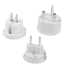 All in 1 EU + AU + UK + US Plug Travel Universal Adaptor(White)