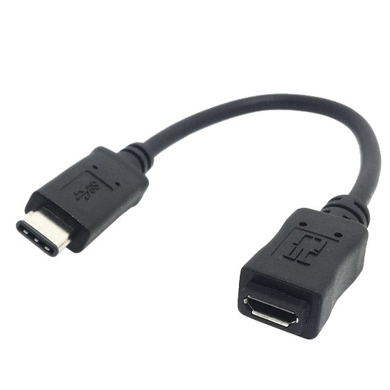 CY-201 USB 3.1 Type-C Male Connector to Micro USB 2.0 Female Cable For Nokia N1, Cable Length: 20cm(Black)
