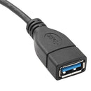 20cm USB 3.1 Type C Male to USB 3.0 Type A Female OTG Data Cable, For Nokia N1 / Macbook 12(Black)
