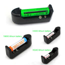 Universal AC Charger for 16340/10440/14500/18650 9V Battery (US Plug)(Black)