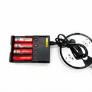 Universal Lithium Battery Charger for 26650 / 22650 / 18650 / 17670 / 18490 / 17500 / 17335 / 16340 / 14500 / 10440 (100V - 240V)(Black)