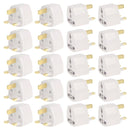 20 PCS Plug Adapter, Travel Power Adapter with UK Socket Plug